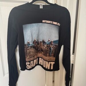 Sam Hunt 2024 Outskirts Tour Black Long Sleeve Shirt